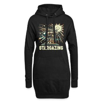 Astrophotographie Astronomie Caméra spatiale - Sweat-shirt à capuche long Femme - noir - Devant