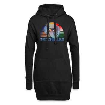 Seychellen - Hoodie-Kleid - Schwarz - Vorne
