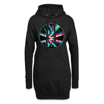 Aurora Aurora Tracker Alaska Wilderness - Sweat-shirt à capuche long Femme - noir - Devant