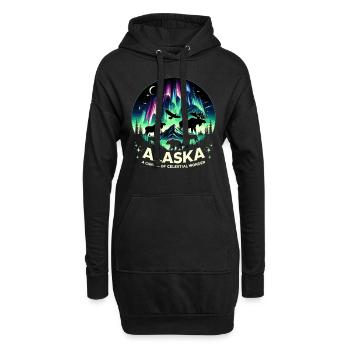 Aurora Aurora Tracker Alaska Wilderness - Sweat-shirt à capuche long Femme - noir - Devant