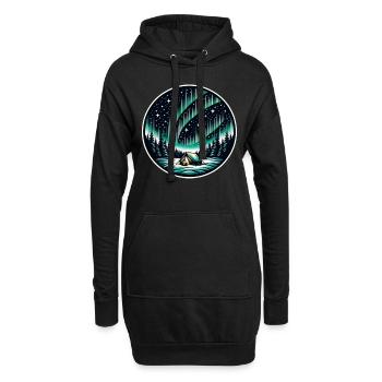 Aurora Aurora Tracker Alaska Wilderness - Sweat-shirt à capuche long Femme - noir - Devant