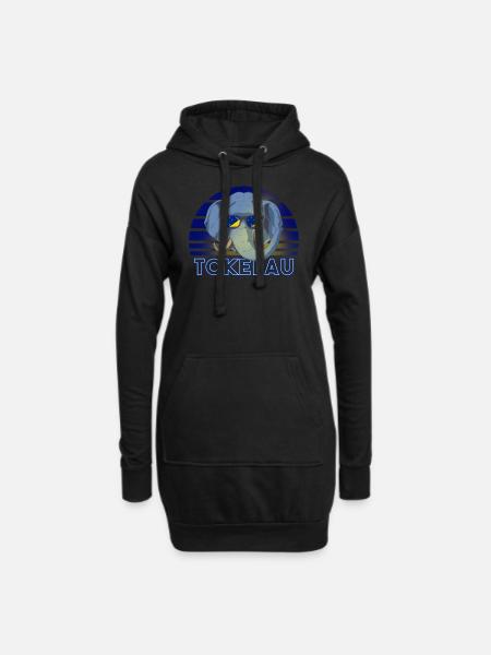 Tokelau - Hoodie-Kleid - Schwarz