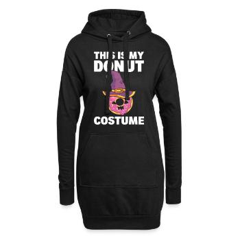 Donut -Liebhaber Bäcker - Hoodie-Kleid - Schwarz - Vorne