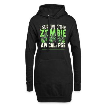 Fan de films d’horreur Zombie Horror Classic - Sweat-shirt à capuche long Femme - noir - Devant