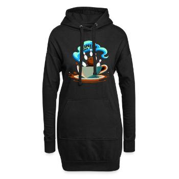 Drôle de bowling équipe bowler grève bowling club - Sweat-shirt à capuche long Femme - noir - Devant
