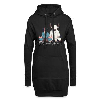 Rodeo Bull Riding Livestock Show Farmer Cattle - Hoodie-Kleid - Schwarz - Vorne