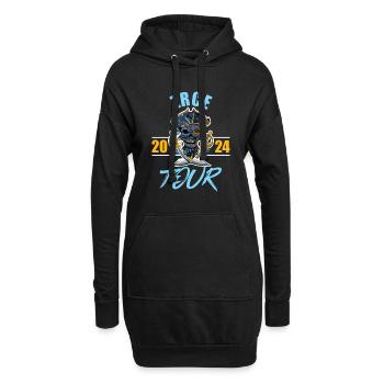 Zrce Party 2024 Skelett - Hoodie-Kleid - Schwarz - Vorne