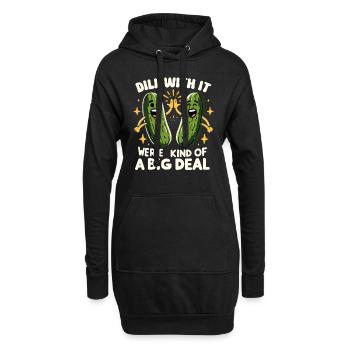 Pickle Lover Funny Pickle Dill Pickle Pickled - Hoodie Dress - black - Front