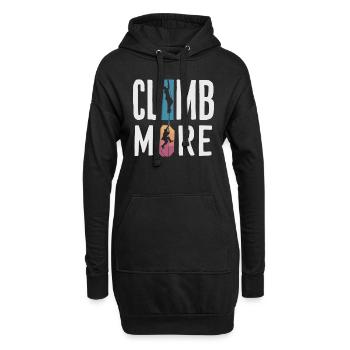 Escalade, Aventure en plein air, Escalade de bloc - Sweat-shirt à capuche long Femme - noir - Devant