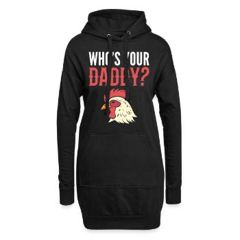 Who's Your Daddy? Tierpfleger - Hoodie-Kleid - Schwarz - Vorne