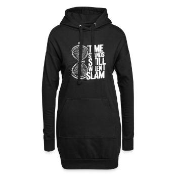 Poésie Slam Écrivain Poète Littérature Slam Journée de la poésie - Sweat-shirt à capuche long Femme - noir - Devant