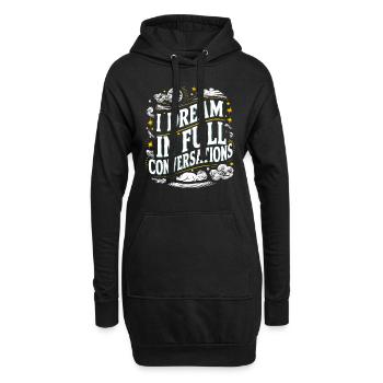 Speaking in Sleep, Somniloquy, Speaking in Sleep - Hoodie Dress - black - Front