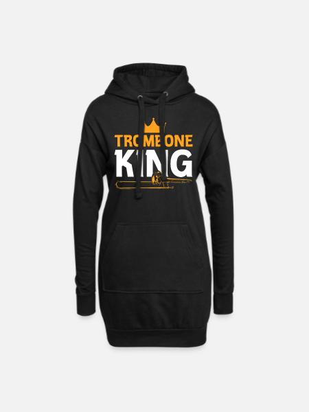 Trombone King Posaune Posaunist - Hoodie-Kleid - Schwarz