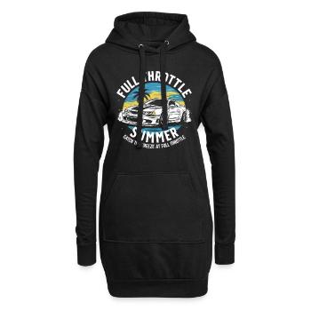 Auto-drift-rennen, Rennwagen-motorsport-drift - Hoodie-Kleid - Schwarz - Vorne