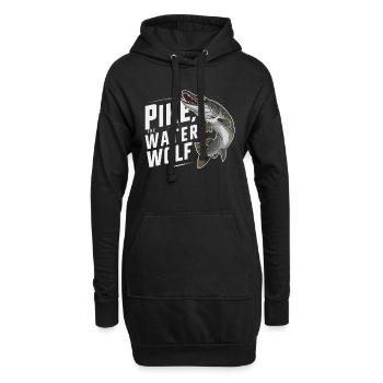 Nördlicher Hechtfischer Hecht Angelrute Hechtfisch - Hoodie-Kleid - Schwarz - Vorne