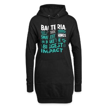 Microbiologist Microbiology Lab Staph Biology - Hoodie-Kleid - Schwarz - Vorne