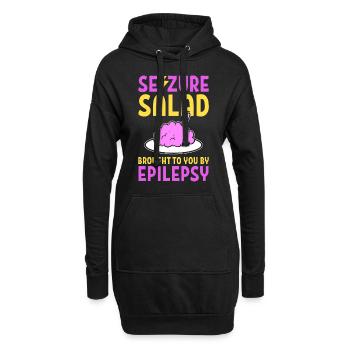 Lustiges Epilepsie-Bewusstsein Epileptologe - Hoodie-Kleid - Schwarz - Vorne