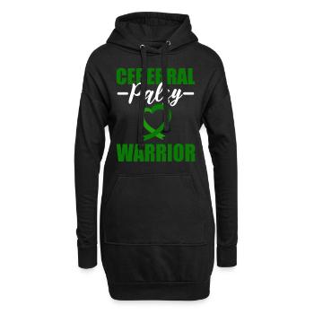 Cerebral Palsy Warrior Genetiker - Hoodie-Kleid - Schwarz - Vorne