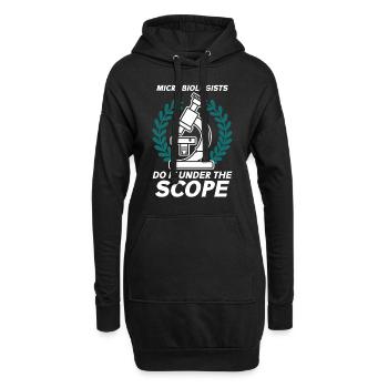 Microbiologist Microbiology Lab Staph Biology - Hoodie-Kleid - Schwarz - Vorne