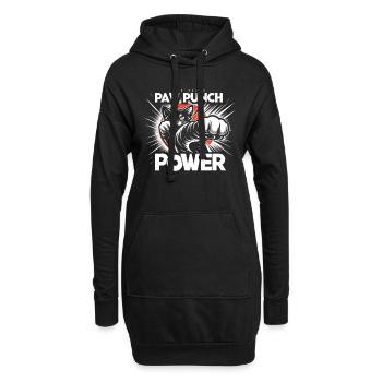 Kung Fu Chinesisches Kung Fu Asiatisches Kung Fu - Hoodie-Kleid - Schwarz - Vorne