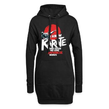 Kung Fu Chinesisches Kung Fu Asiatisches Kung Fu - Hoodie-Kleid - Schwarz - Vorne