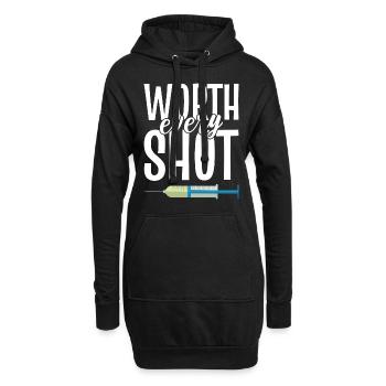 Worth Every Shot Reproduktionsendokrinologe - Hoodie-Kleid - Schwarz - Vorne