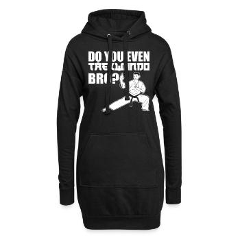 Do You Even Taekwondo Bro Taekwondo - Hoodie-Kleid - Schwarz - Vorne