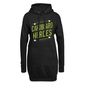 Cartes de Baseball joueur de Baseball Fan de Baseball cadeau - Sweat-shirt à capuche long Femme - noir - Devant