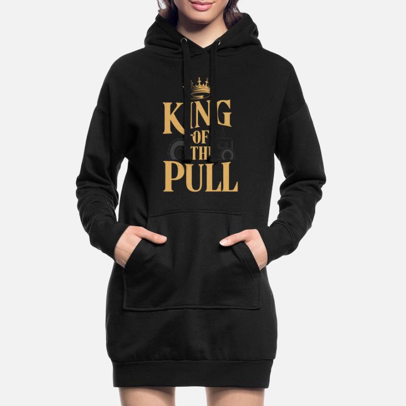 Tractor Pulling Tractor Pulling Tractor Power Farm Hoodie-Kleid