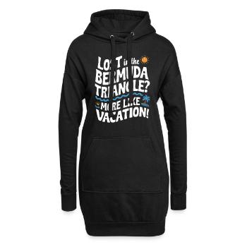 Disparitions mystérieuses dans le triangle des Bermudes - Sweat-shirt à capuche long Femme - noir - Devant