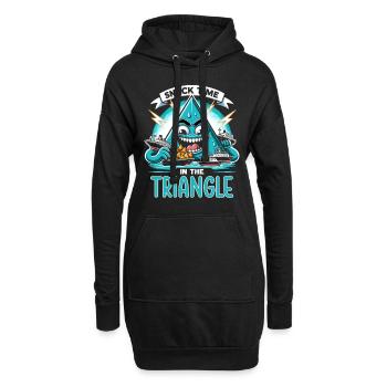 Disparitions mystérieuses dans le triangle des Bermudes - Sweat-shirt à capuche long Femme - noir - Devant