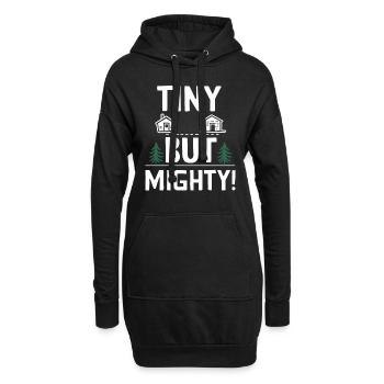 Rolling Tiny House Mode de vie minimaliste - Sweat-shirt à capuche long Femme - noir - Devant