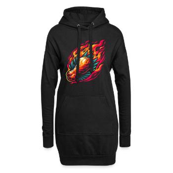 Hot Chicken Wings Spicy Wings Buffalo Wings - Hoodie-Kleid - Schwarz - Vorne