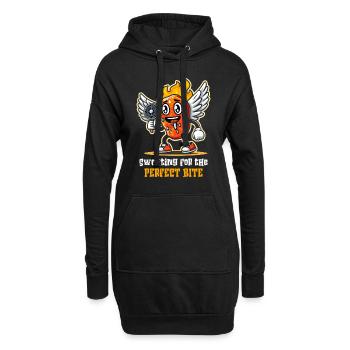 Hot Chicken Wings Spicy Wings Buffalo Wings - Hoodie-Kleid - Schwarz - Vorne
