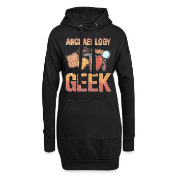 Antike Archäologie Geschichtsprofessor - Hoodie-Kleid - Schwarz - Vorne