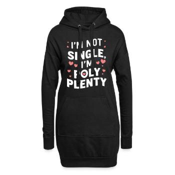 Polyamoröse Gemeinschaft Polyamorous Parenting - Hoodie-Kleid - Schwarz - Vorne