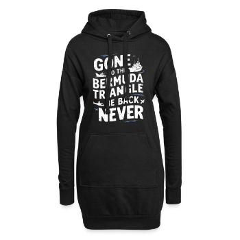 Disparitions mystérieuses dans le triangle des Bermudes - Sweat-shirt à capuche long Femme - noir - Devant