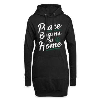 Sensibilisierung Für Häusliche Gewalt - Hoodie-Kleid - Schwarz - Vorne
