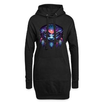 Dream Catcher Bohemian Spiritual Dreamcatcher - Hoodie-Kleid - Schwarz - Vorne