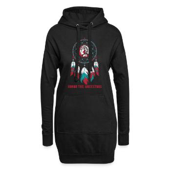 Dream Catcher Bohemian Spiritual Dreamcatcher - Hoodie-Kleid - Schwarz - Vorne