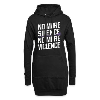 Sensibilisierung Für Häusliche Gewalt - Hoodie-Kleid - Schwarz - Vorne