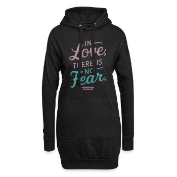 Sensibilisierung Für Häusliche Gewalt - Hoodie-Kleid - Schwarz - Vorne