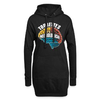 Tourette-syndrom-bewusstsein Neurodiverse - Hoodie-Kleid - Schwarz - Vorne