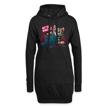 Ozelot Wild Cat Exotic Pets Jungle Big Cat - Hoodie-Kleid - Schwarz - Vorne