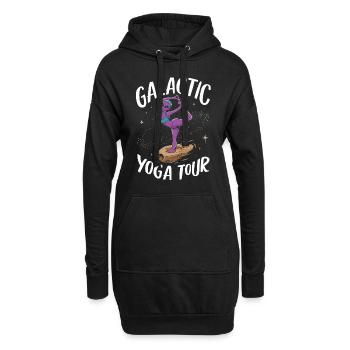 méditation, pleine conscience, relaxation et - Sweat-shirt à capuche long Femme - noir - Devant