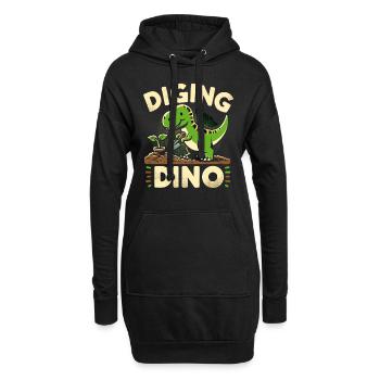 Bonsai Master T-Rex Dinosaur Gartenarbeit für - Hoodie-Kleid - Schwarz - Vorne