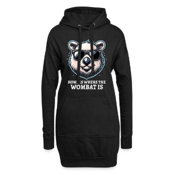 Se sentir Wombat-Tastic aujourd’hui - Wombat drôle - Sweat-shirt à capuche long Femme - noir - Devant