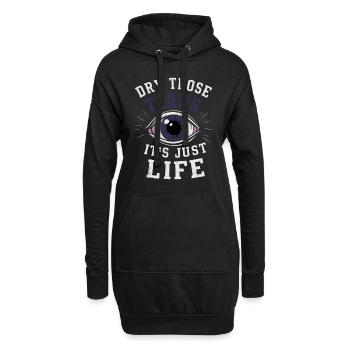 Renouveau de l’emo et mode alternative pour les enfants de la scène - Sweat-shirt à capuche long Femme - noir - Devant