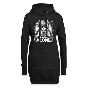 Jeux Emo Jeux rétro Pixel Art Esthétique gothique - Sweat-shirt à capuche long Femme - noir - Devant