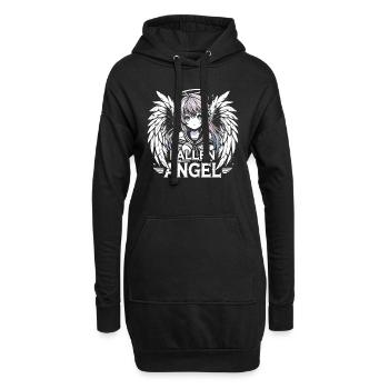 Art de l’anime et esthétique gothique pour la mode alternative - Sweat-shirt à capuche long Femme - noir - Devant